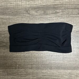 SKIMS Black Bandeau Bra | Seamless Strapless Essential | Size M | Like New